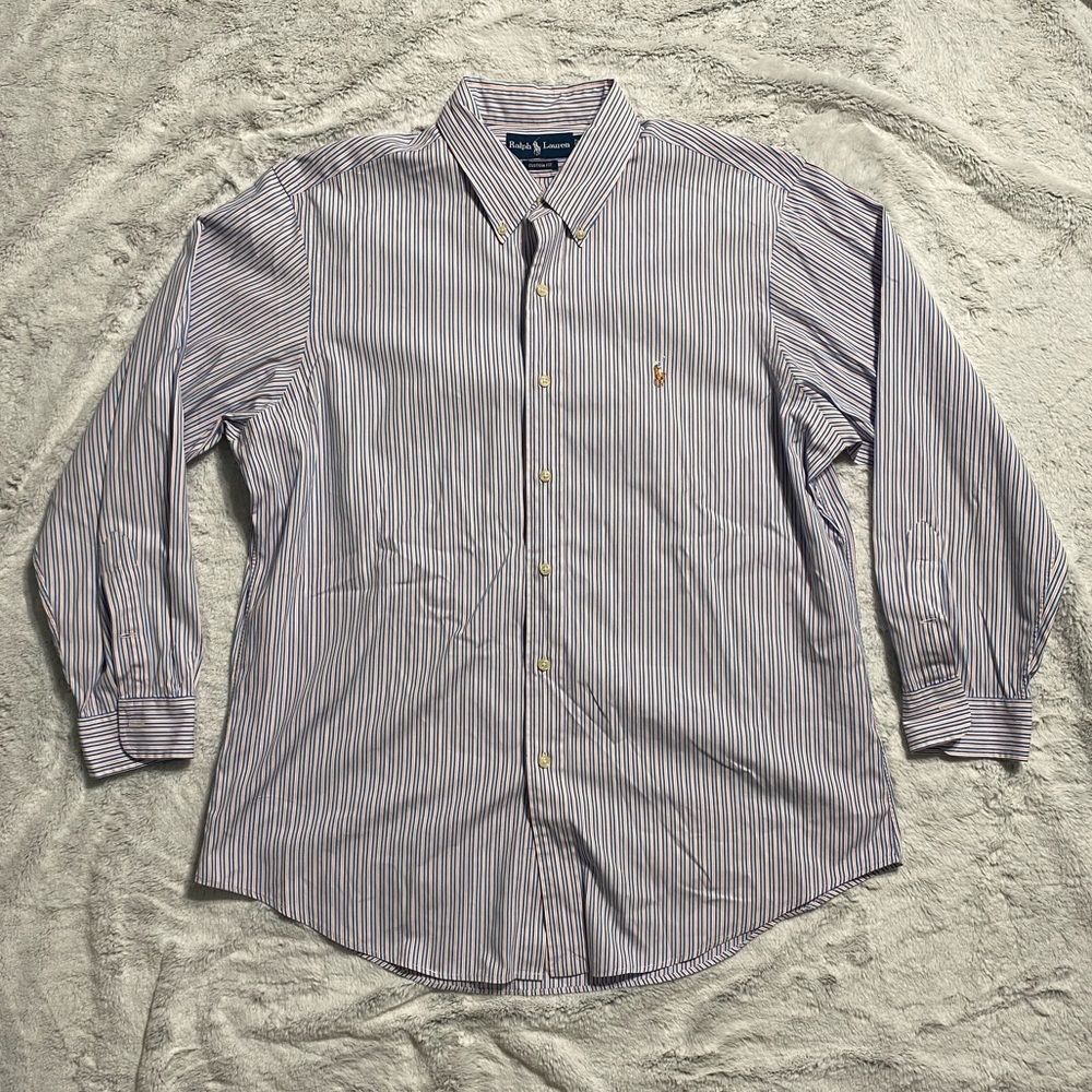 Ralph Lauren Custom Fit 17 32/33 Button Down